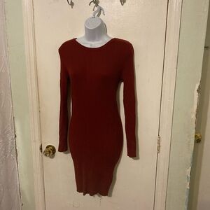 Forever 21 burgundy bodycon dress